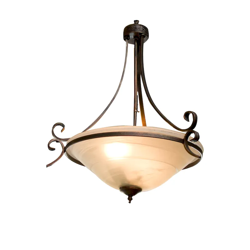 lamparas-colgantes-PH-540B Plafón Herraje 540 2 Luz Vidrio Blanco