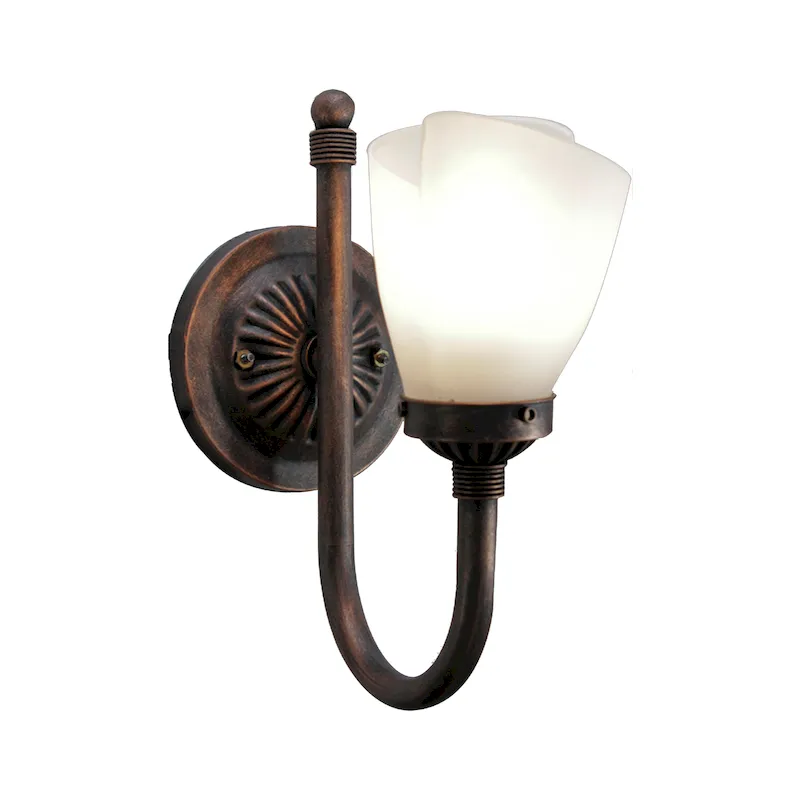 Apliquet Chandelier 1 Luz Vidrio Blanco